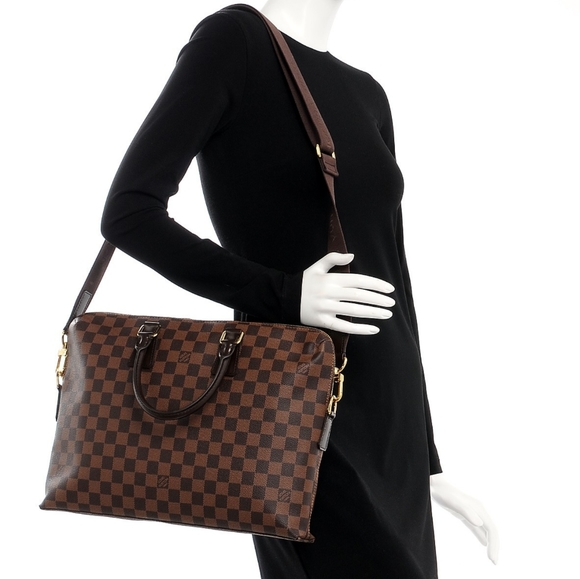 Louis Vuitton Handbags - LVPorte-Documents Jour Damier Ebene